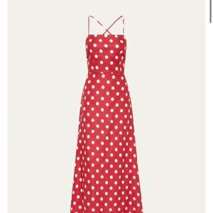 Posse Lori Red and White Polka Dot Maxi Dress